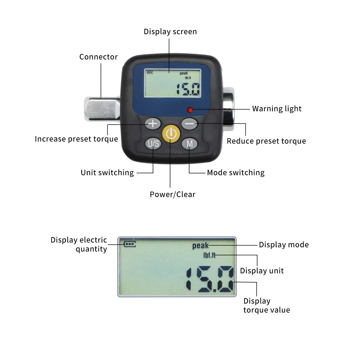 Digital Torque Wrench Adapter  - Electronic Torque Adapter 3/8 1/2 Digital review and price