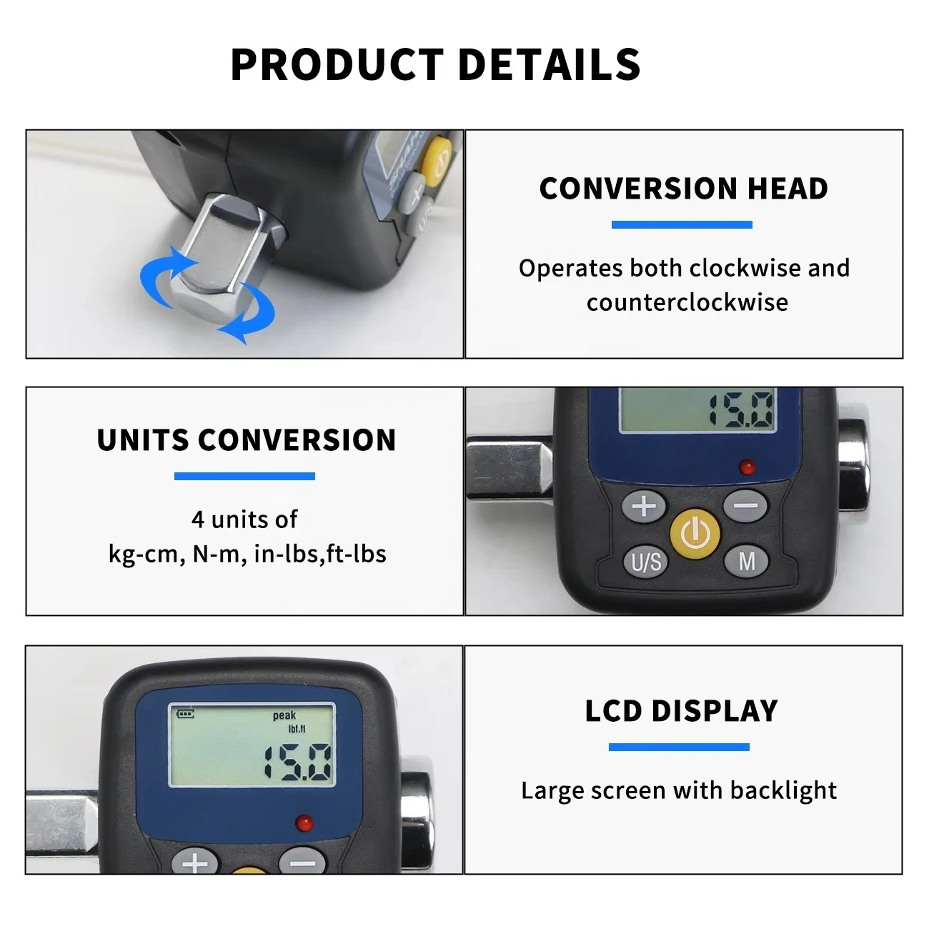Digital Torque Wrench Adapter  - Electronic Torque Adapter 3/8 1/2 Digital review and price