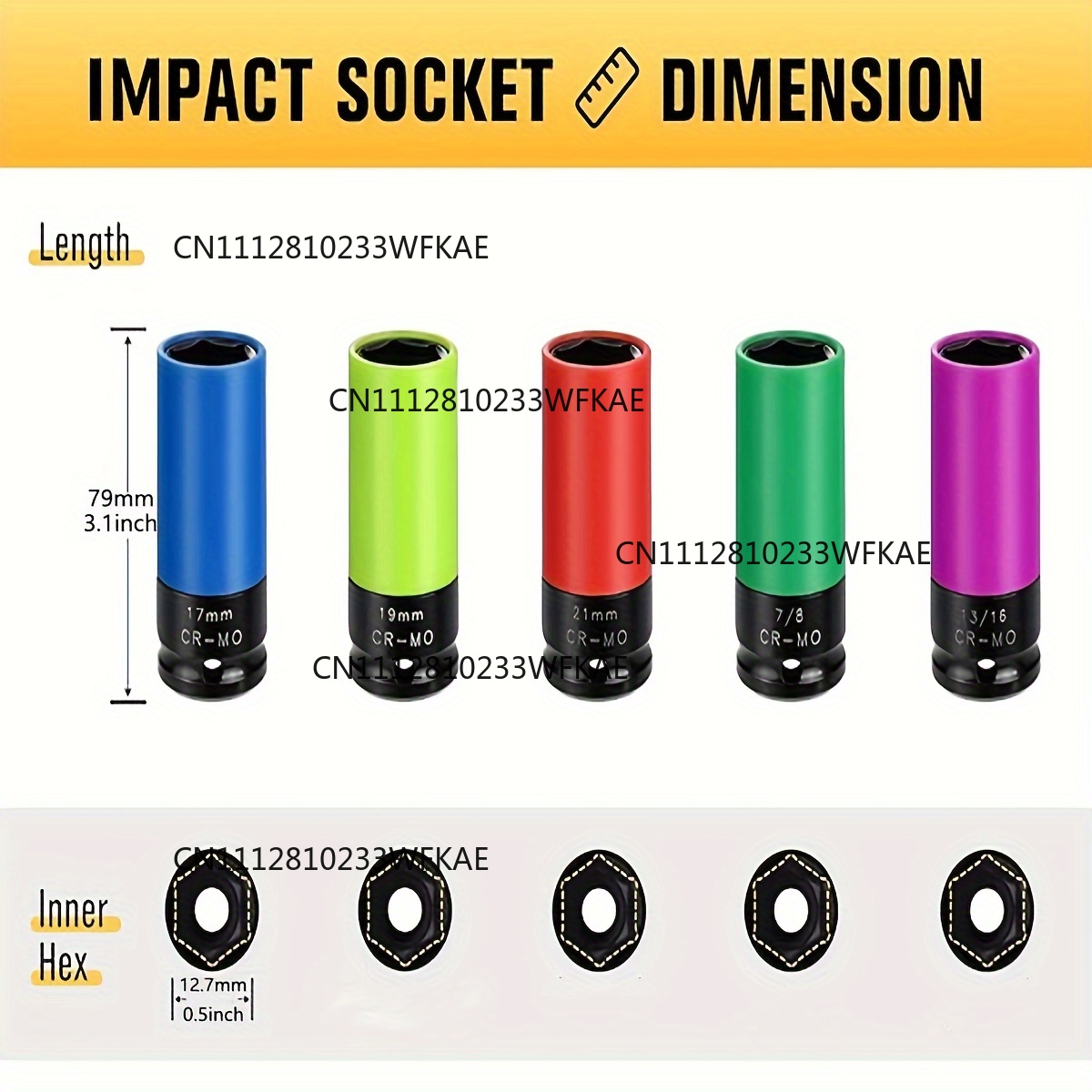 1/2- Inch Drive Wheel Protecto - Impact Socket Thin Wall Deep Metric Set review and price
