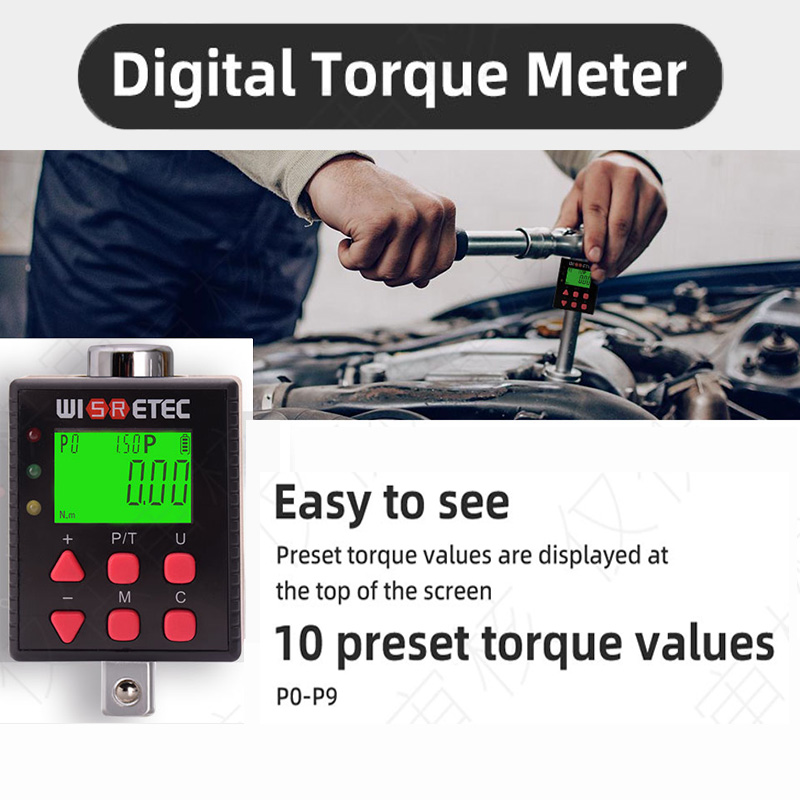 WISRETEC Digital Torque Wrench - Electronic Torque Adapter 3/8 1/2 Digital review and price