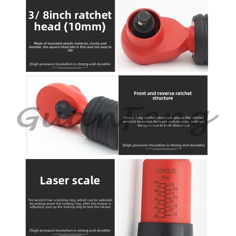 5-25Nm VDE 1000V Insulated Pre - Insulated Torque Wrench 1000V Vde Electric review and price
