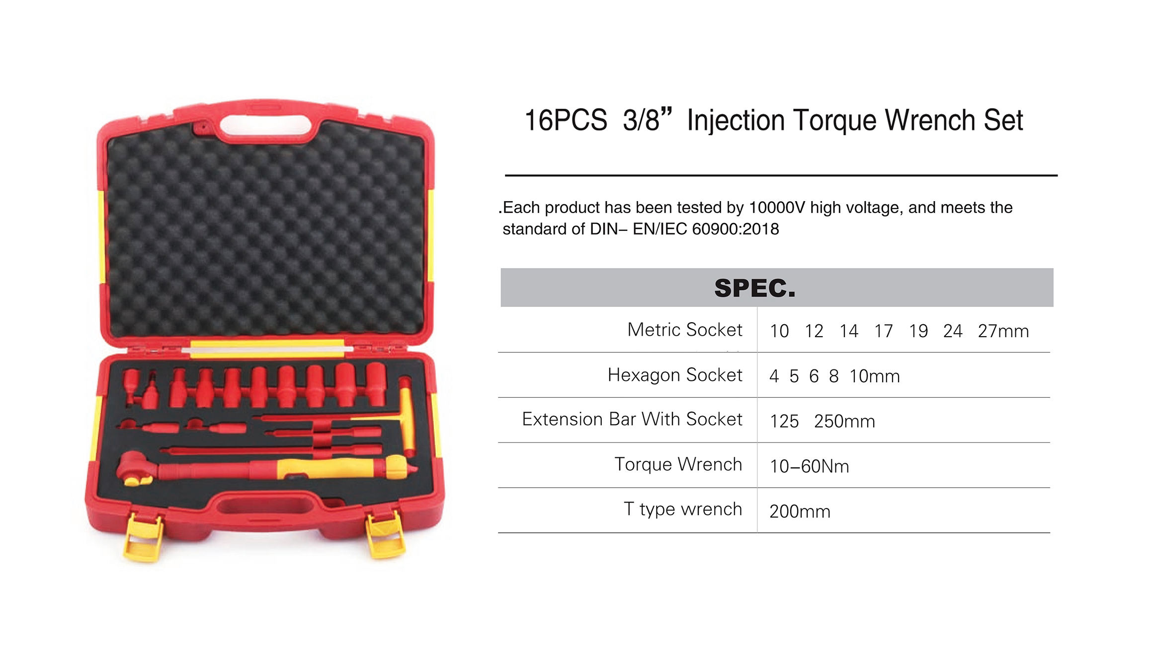 16pcs Insulated Tool VDE Torqu - Insulated Torque Wrench 1000V Vde Electric review and price