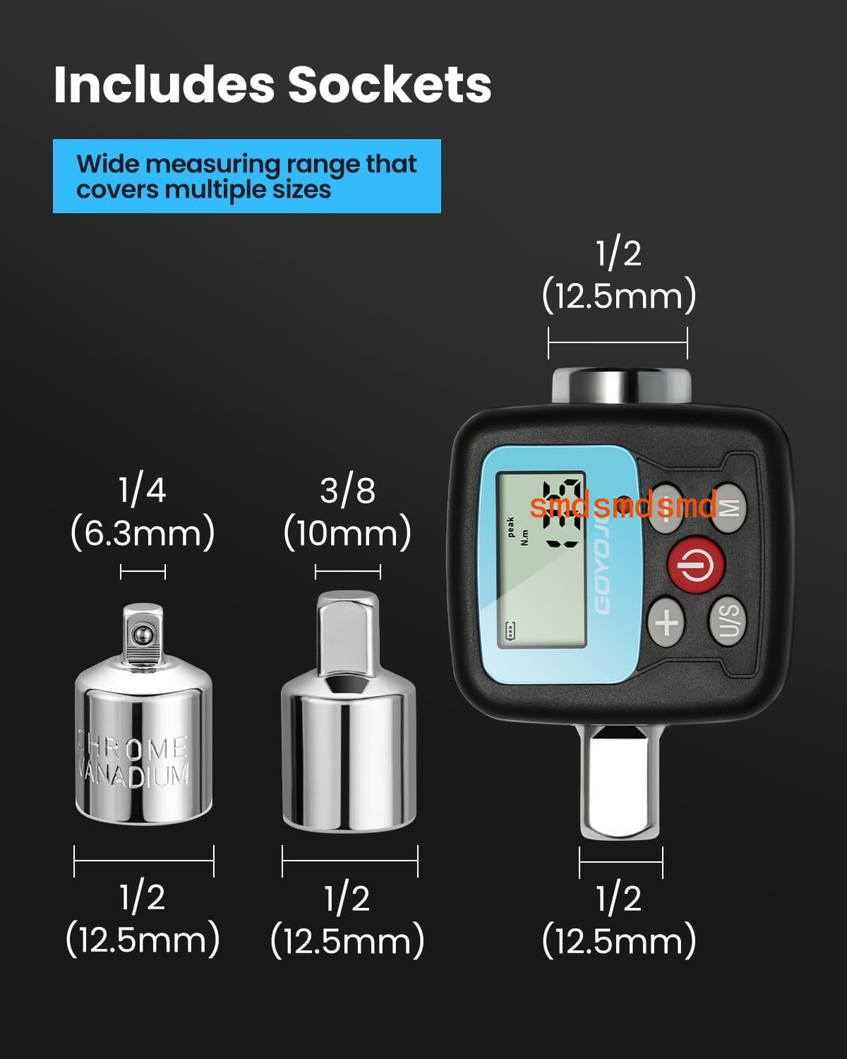 Digital Torque Wrench Adapter, - Electronic Torque Adapter 3/8 1/2 Digital review and price