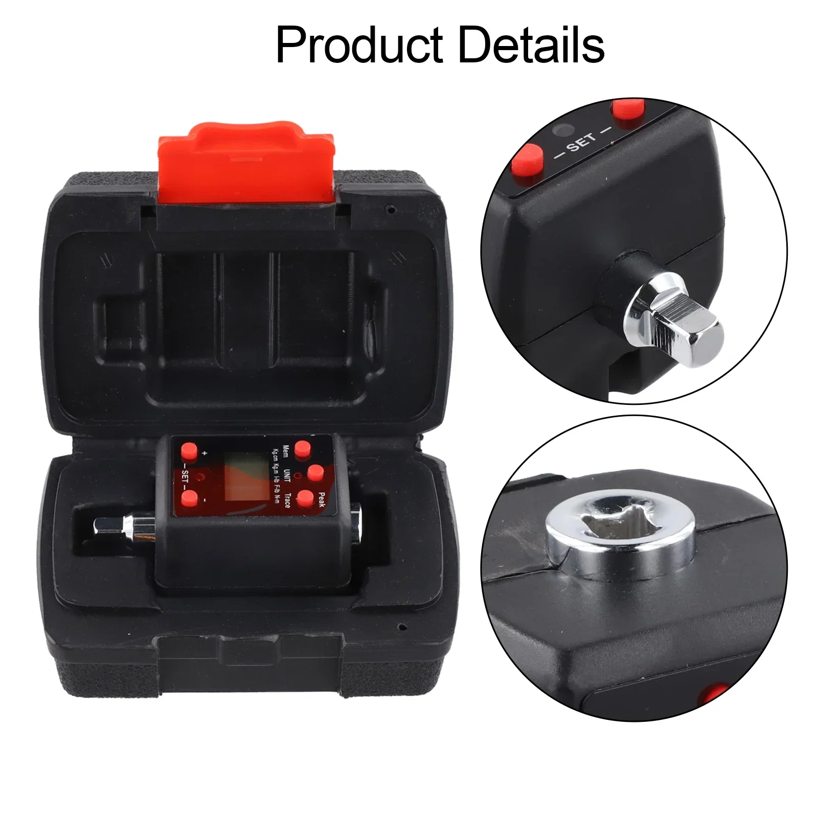 1pc 1/4 3/8 1/2 3/4inch Digita - Electronic Torque Adapter 3/8 1/2 Digital review and price